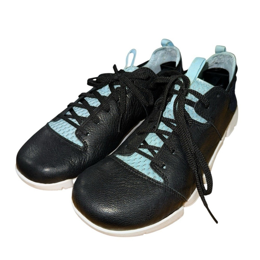 Clarks Trigenic Active Womens 8.5M Pre-Owned Sneakers Black Leather 26117721 - Picture 8 of 13